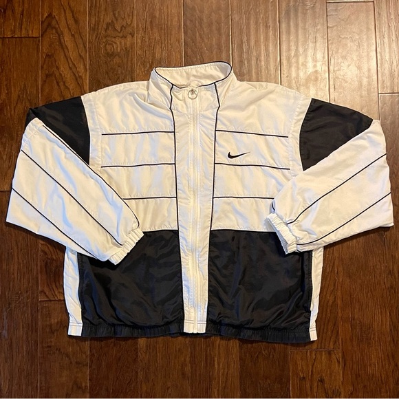 Nike Other - Vintage NIKE 90s Swoosh Full ZIP Windbreaker Jacket